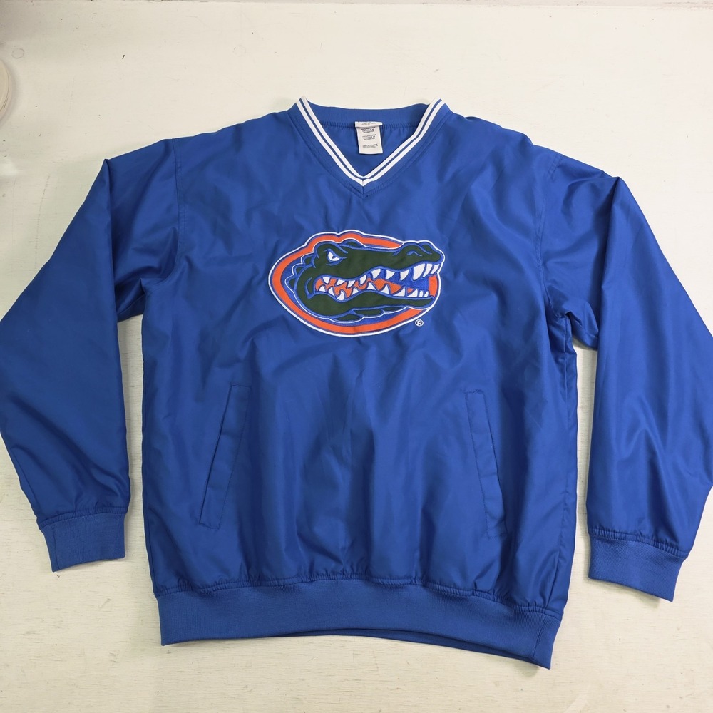 Vintage Pro Edge Florida Gators NCAA Pullover Windbreaker Jacket Men's Sz M EUC‎